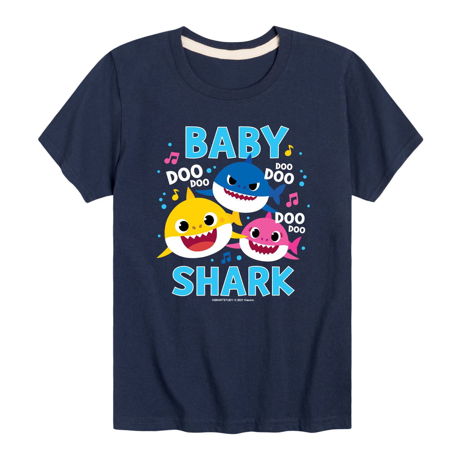 цена Футболка Baby Shark Family Doo Doo для мальчиков 8–20 лет с рисунком Baby Shark, синий