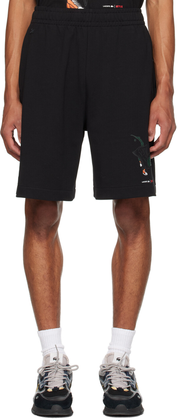 

Черные шорты Netflix Edition Lacoste