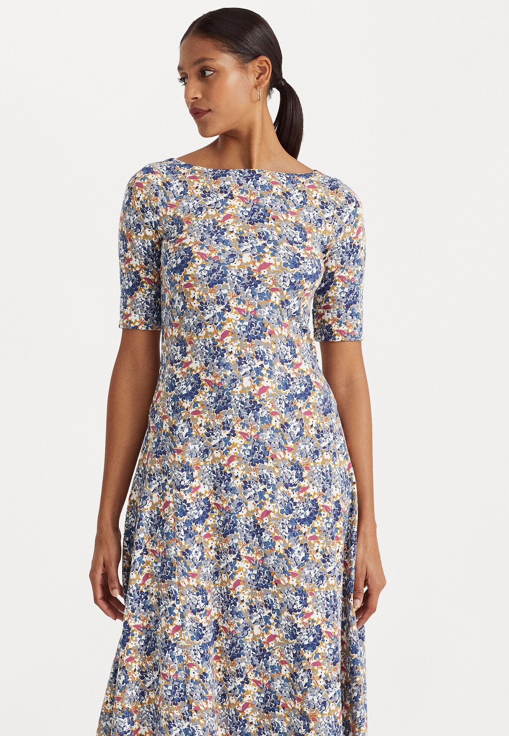 

Платье из джерси Lauren Ralph Lauren, синий/розовый