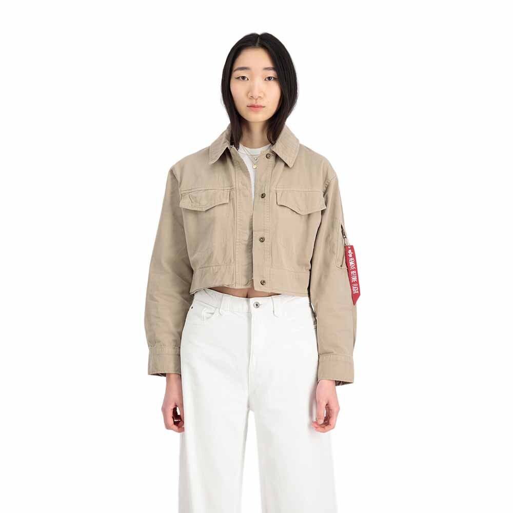 

Куртка Alpha Industries Deck Cropped, бежевый