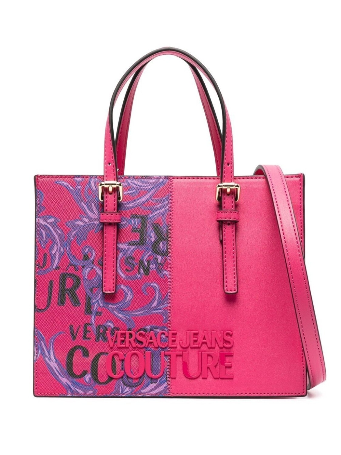 

Versace Jeans Couture сумка-тоут с принтом Barocco, розовый