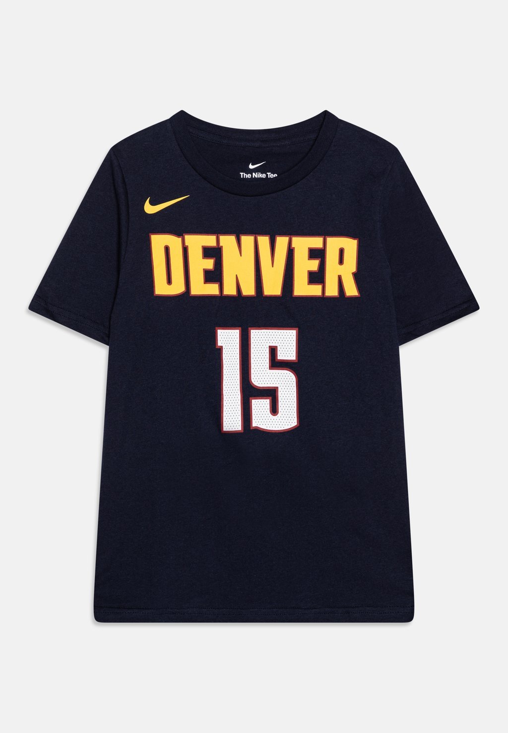 Футболка с принтом NBA DENVER NUGGETS JOKIC NIKOLA BOYS NAME NUMBER TEE ICON Nike, цвет dark blue nba jersey men s denver nuggets 15 jokic 27 murray basketball jerseys black city edit version