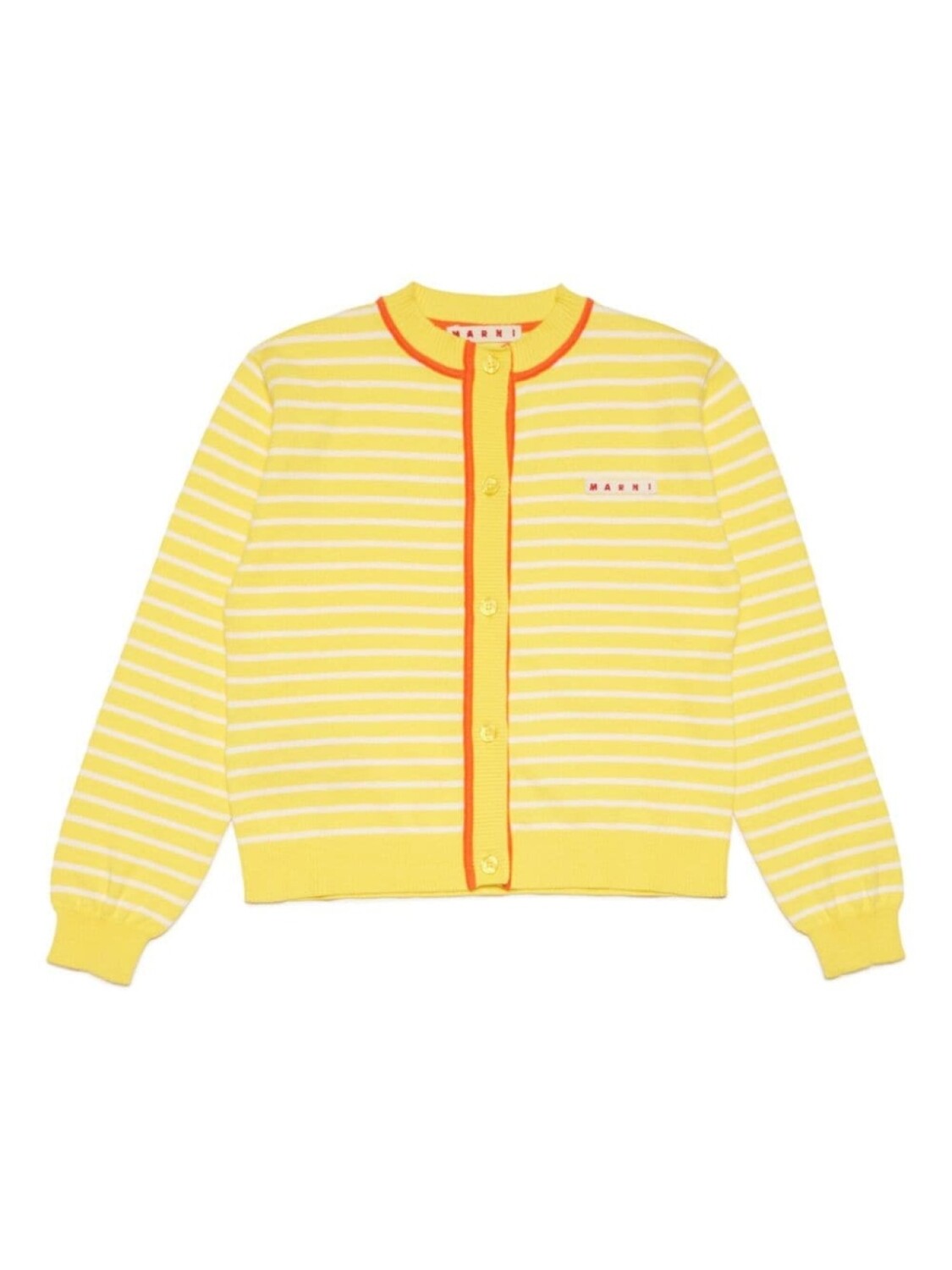 

Кардиган в полоску Marni Kids, желтый