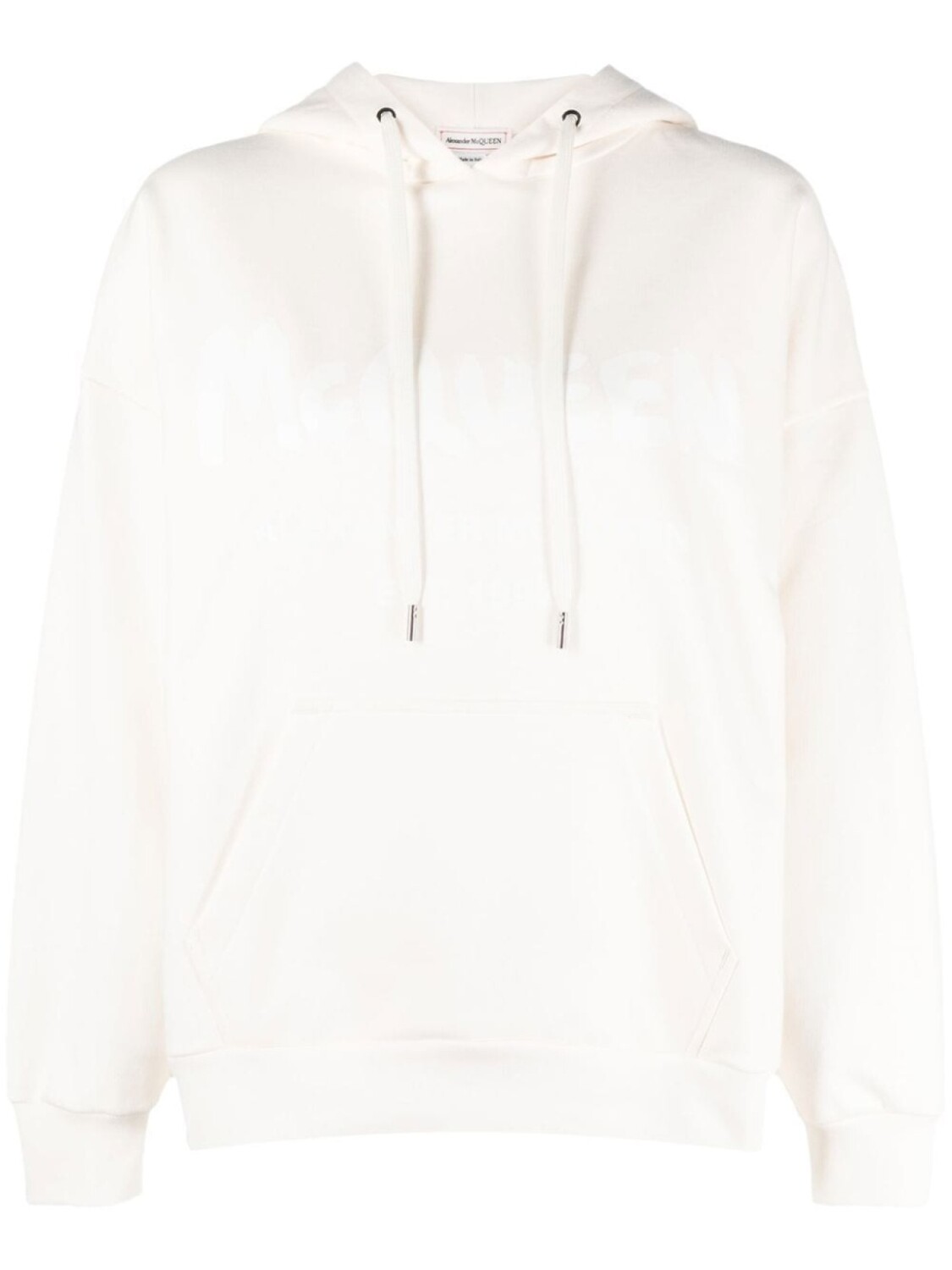 

Alexander McQueen худи с кулиской и логотипом, нейтральный цвет