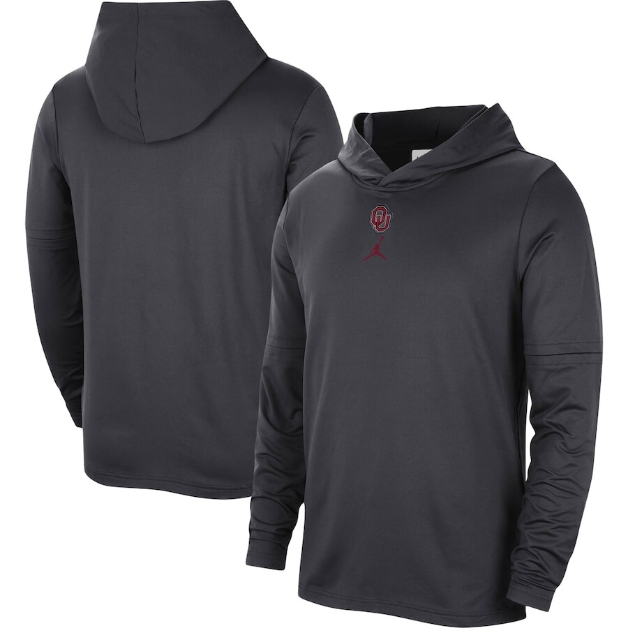 

Футболка с длинным рукавом Jordan Brand Oklahoma Sooners, угольный