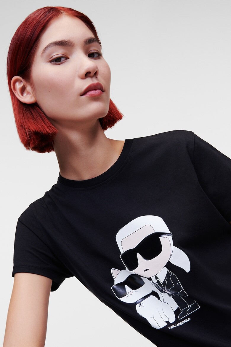 

Футболка Ikonik из органического хлопка с логотипом Karl Lagerfeld, черный