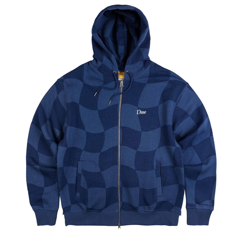 

Толстовка classic checkmate zip hoodie Dime, синий
