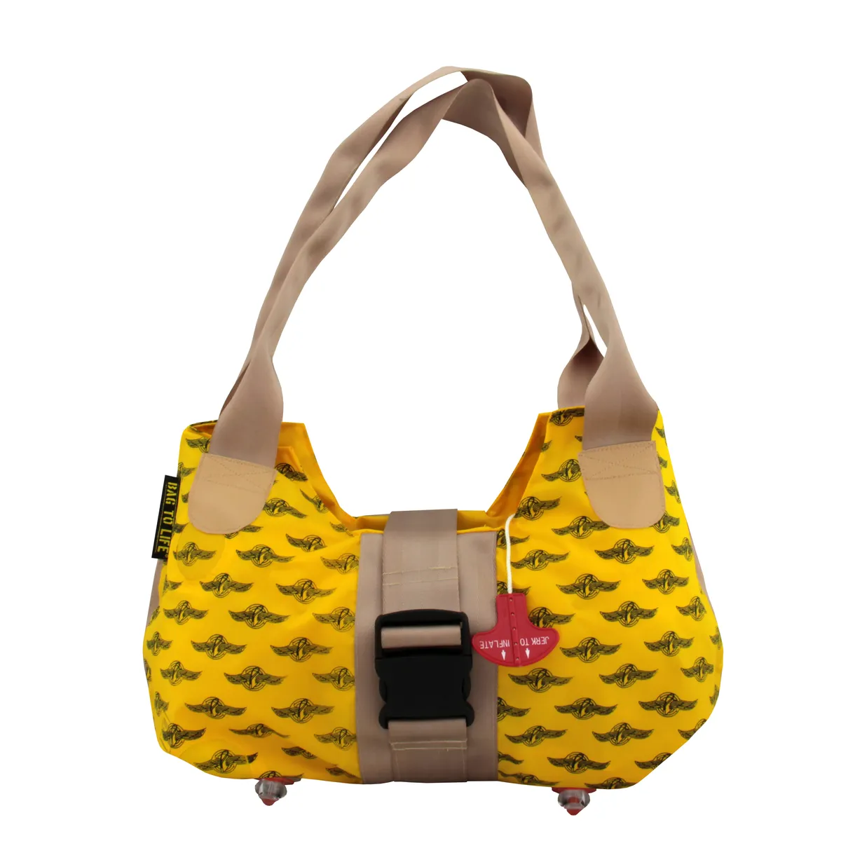 

Сумка для жизни Hobo "Upgrade Ladies Bag", изготовленная из переработанного материала Bag To Life, желтый