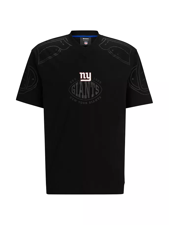 

Футболка оверсайз с логотипом BOSS x NFL Boss, цвет giants black