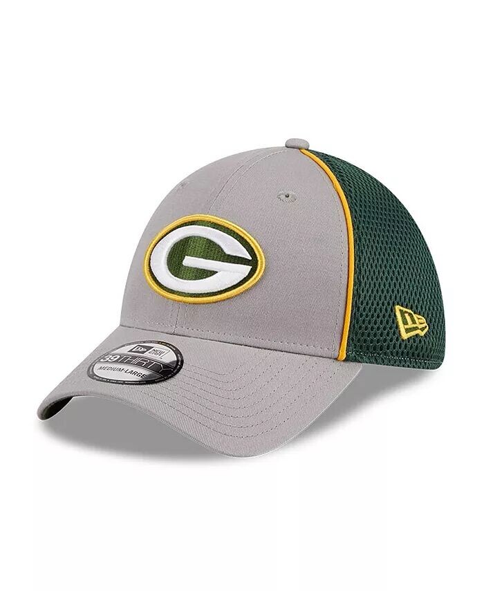 

Мужская серая кепка Green Bay Packers Pipe 39THIRTY Flex Hat New Era, серый