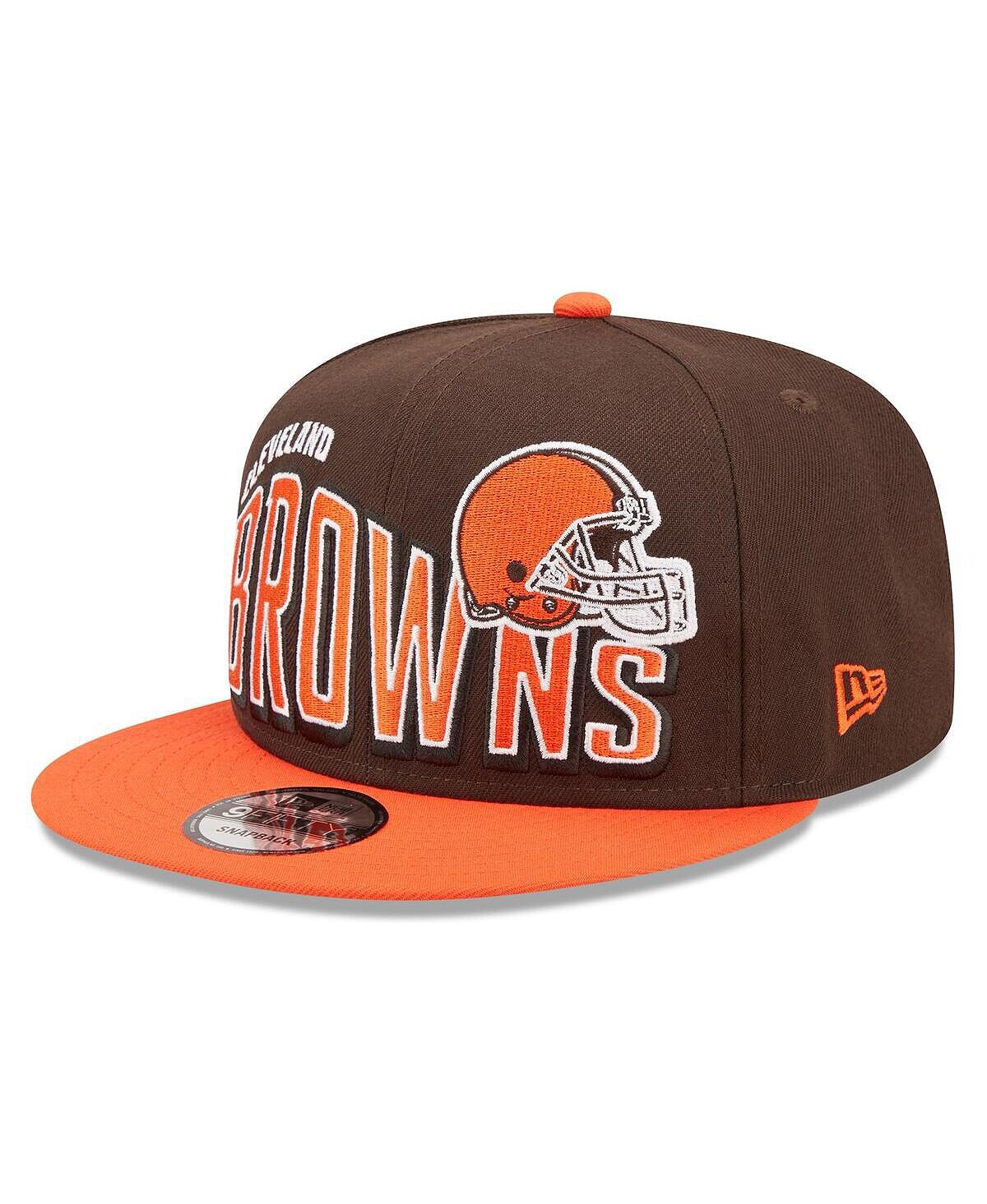 

Мужская коричнево-оранжевая шляпа Snapback Cleveland Browns Wordmark Flow 9FIFTY New Era