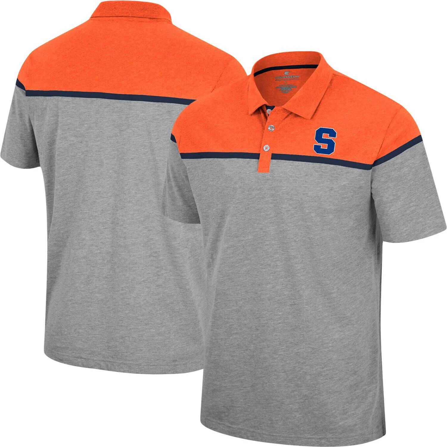 

Мужская футболка-поло Heather Grey Syracuse Orange Chamberlain Colosseum