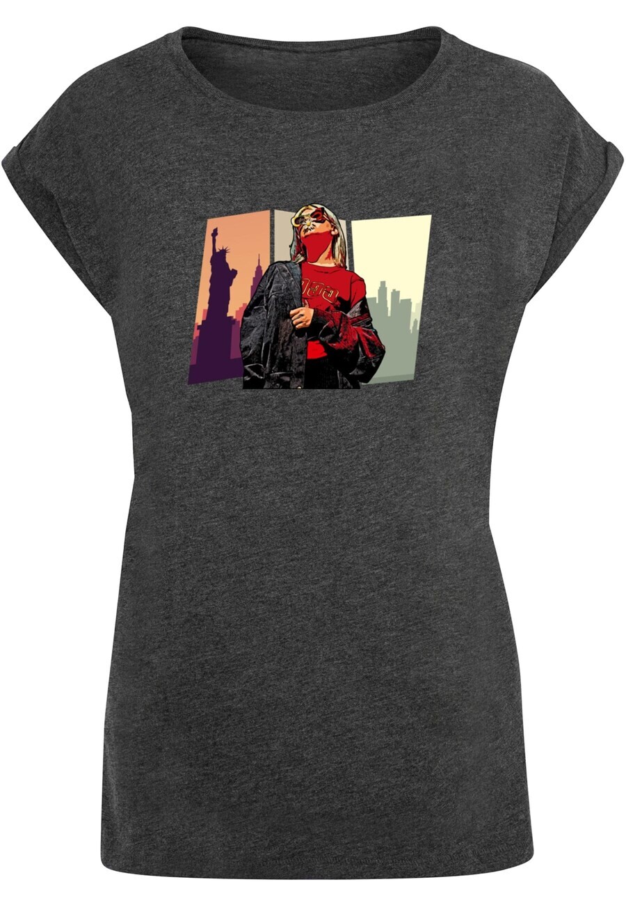

Футболка Merchcode GRAND RED GIRL, серый/темно-серый