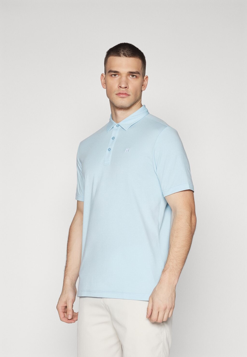 

Рубашка поло TravisMathew, светло-голубой меланж