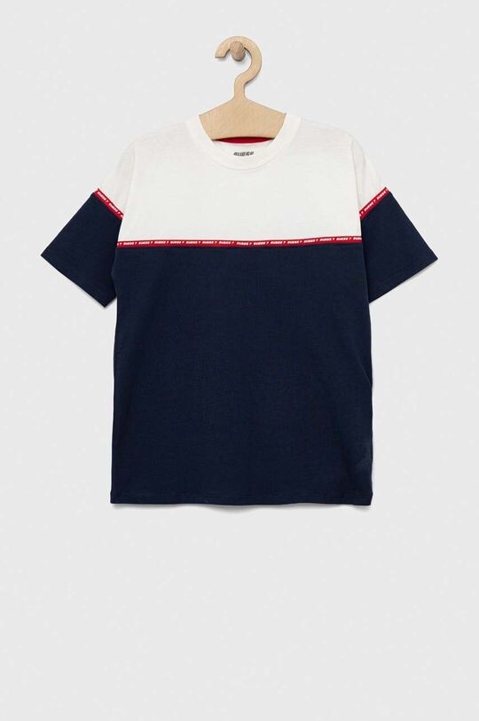 

Хлопковая футболка для детей Guess, темно-синий