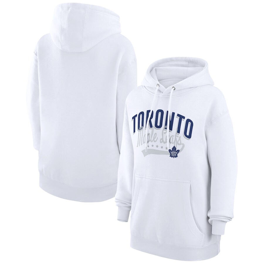 

Пуловер с капюшоном G-III 4Her by Carl Banks Toronto Maple Leafs, белый