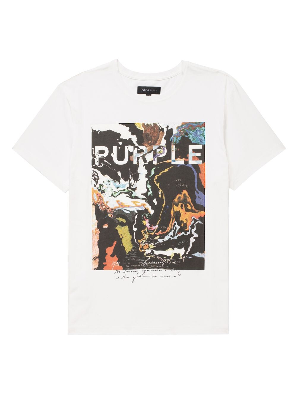 

Футболка с графическим логотипом Purple Brand, белый