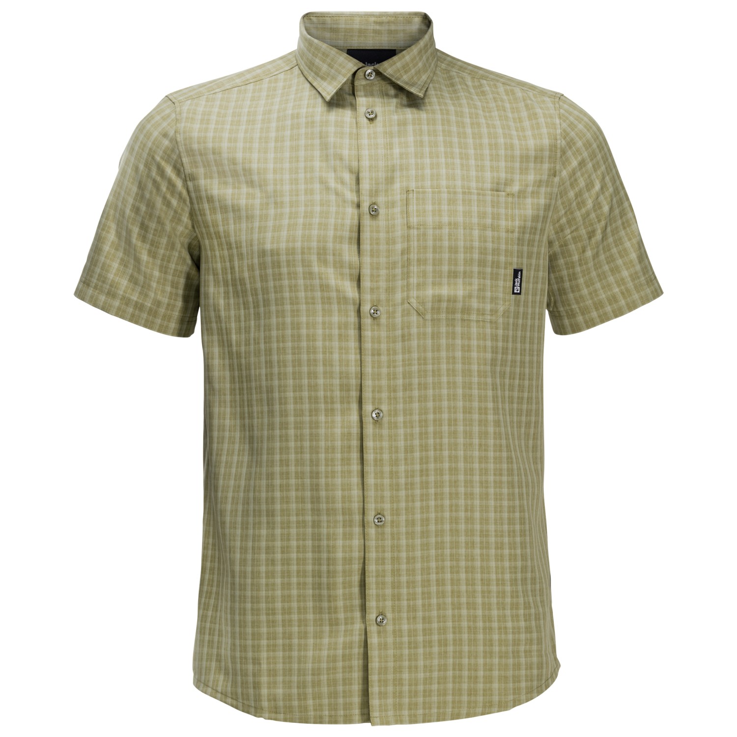 Рубашка Jack Wolfskin El Dorado Shirt, цвет Bay Leaf Check цена и фото