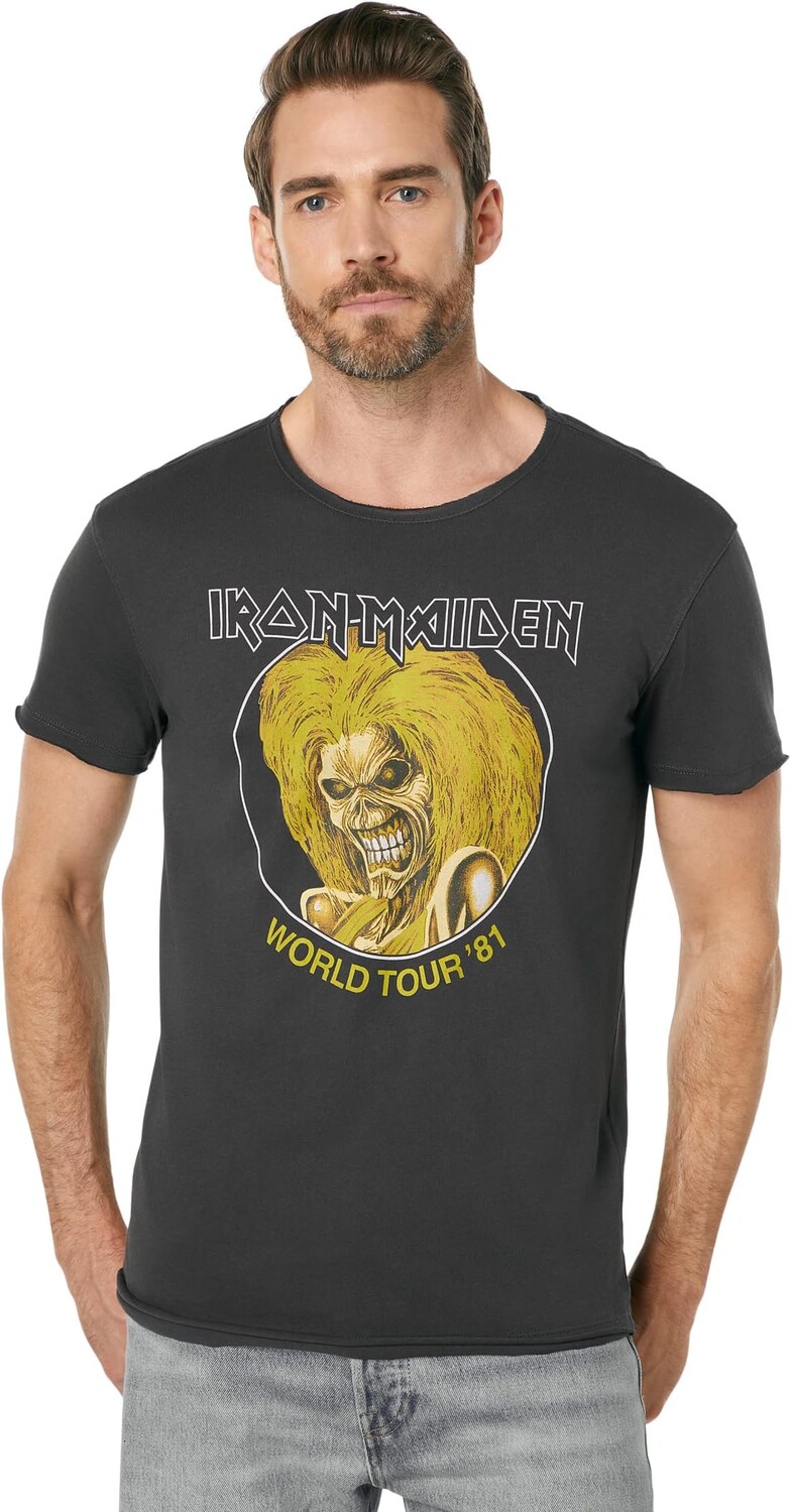 

Футболка с короткими рукавами с необработанными краями — Iron Maiden Killers KGR5843Y2 John Varvatos, цвет Coal