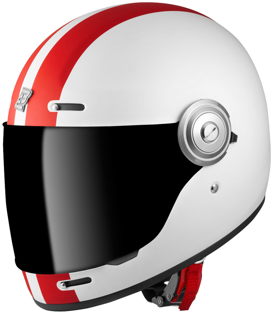 Шлем V135 D-R2 Bogotto, белый матовый/красный