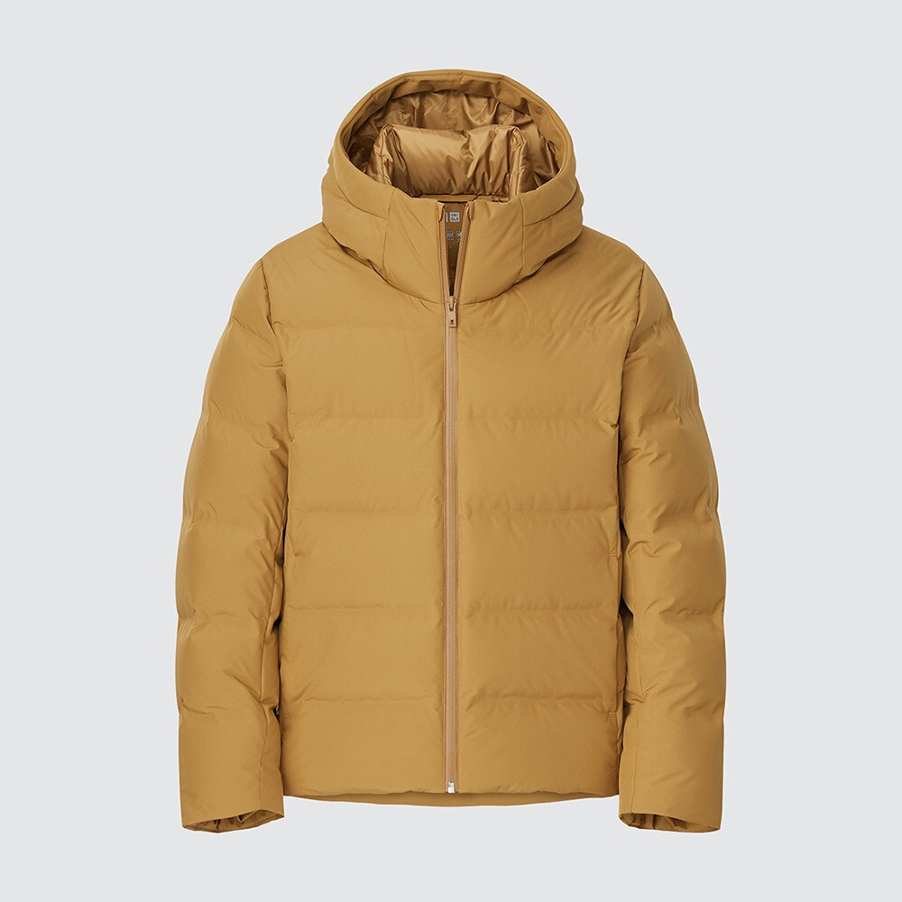 

Пуховик Uniqlo бесшовный в стиле Федерера, желтый