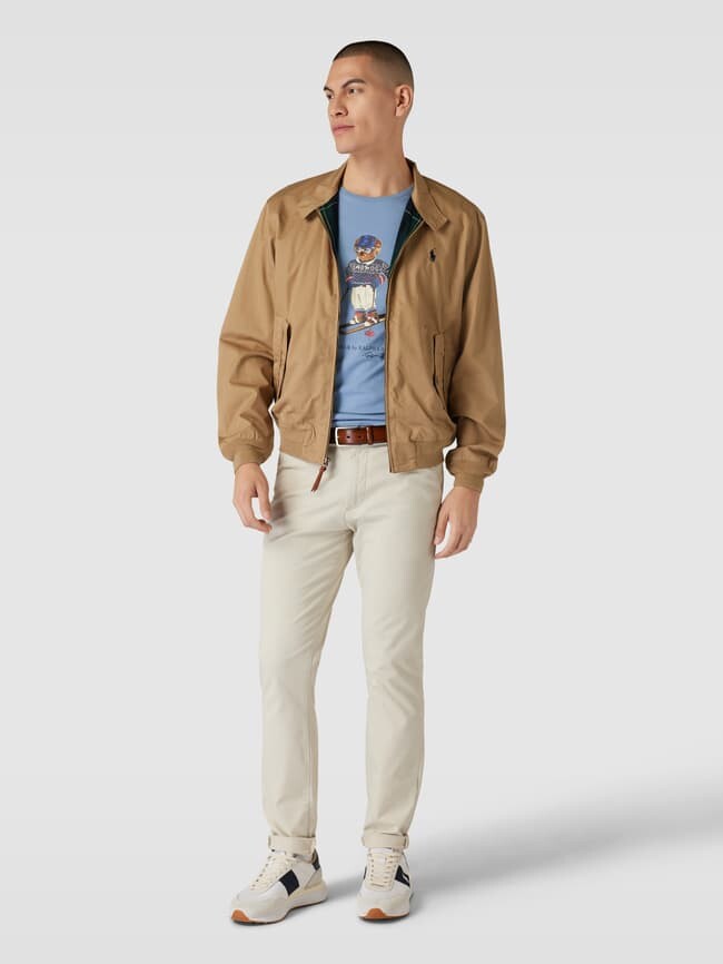 

Футболка с принтом этикетки Polo Ralph Lauren, дымчатый синий