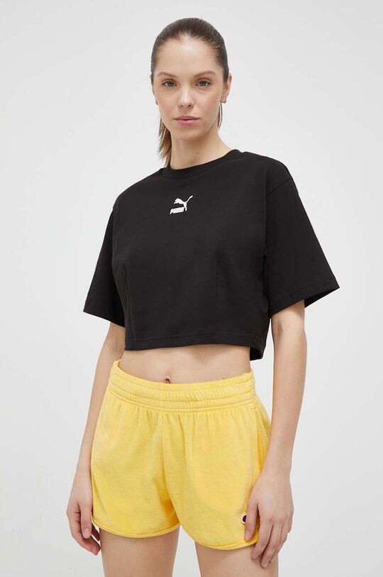 

Хлопковая футболка Puma, черный