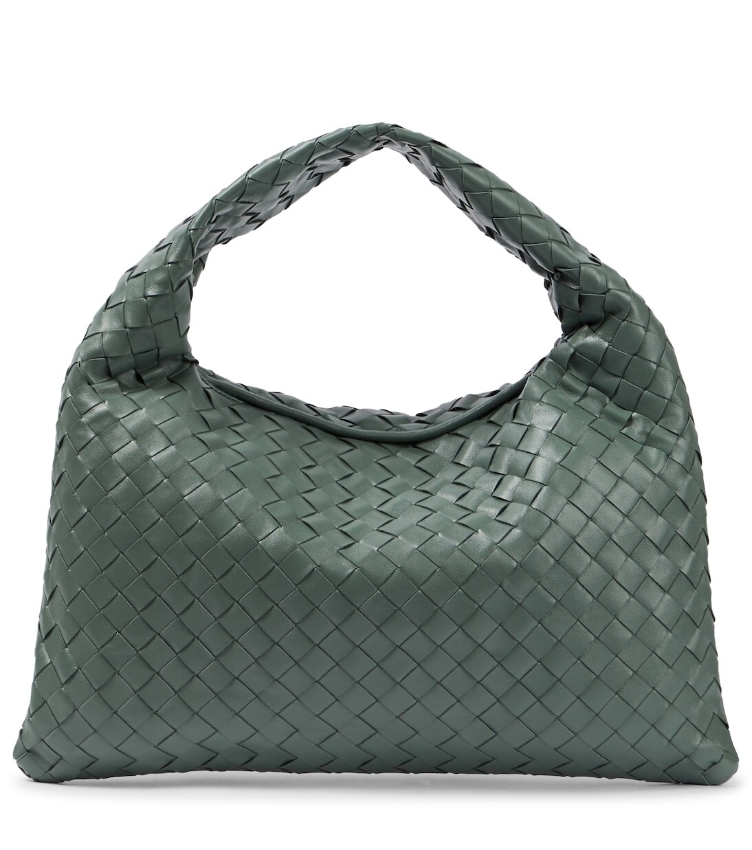 

Маленькая кожаная сумка-тоут hop Bottega Veneta, зеленый