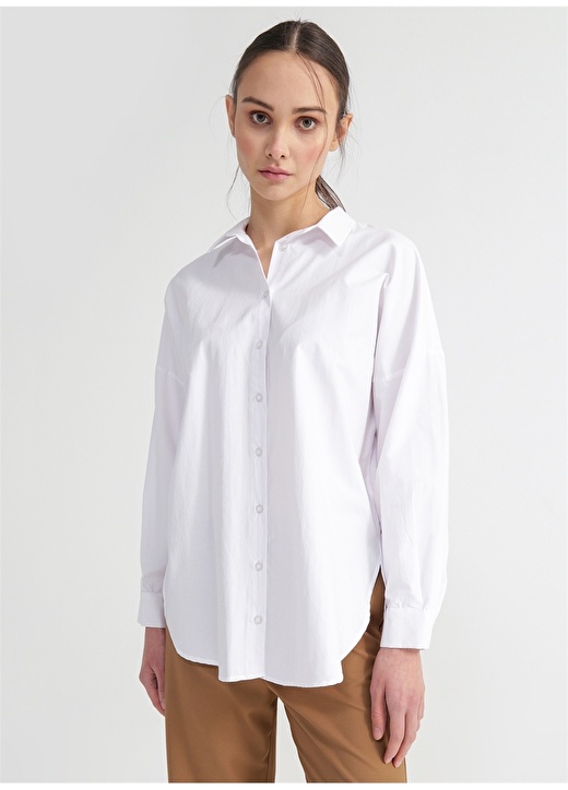 Рубашка оверсайз с рубашечным воротником Fabrika