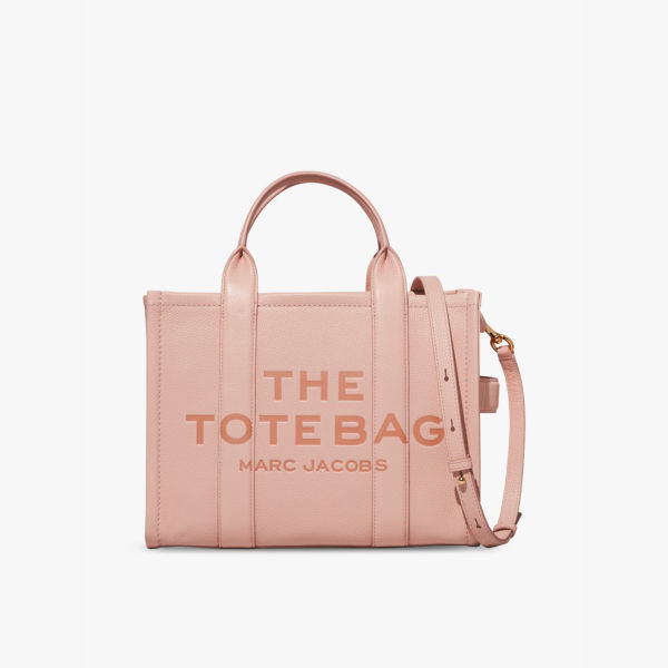 Кожаная большая сумка среднего размера Marc Jacobs, цвет rose большая холщовая сумка среднего размера marc jacobs зеленый
