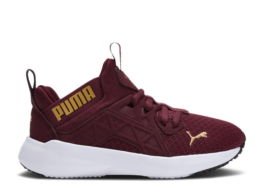 

Кроссовки Puma Soft Enzo Nxt Little Kid 'Aubergine Team Gold', красный