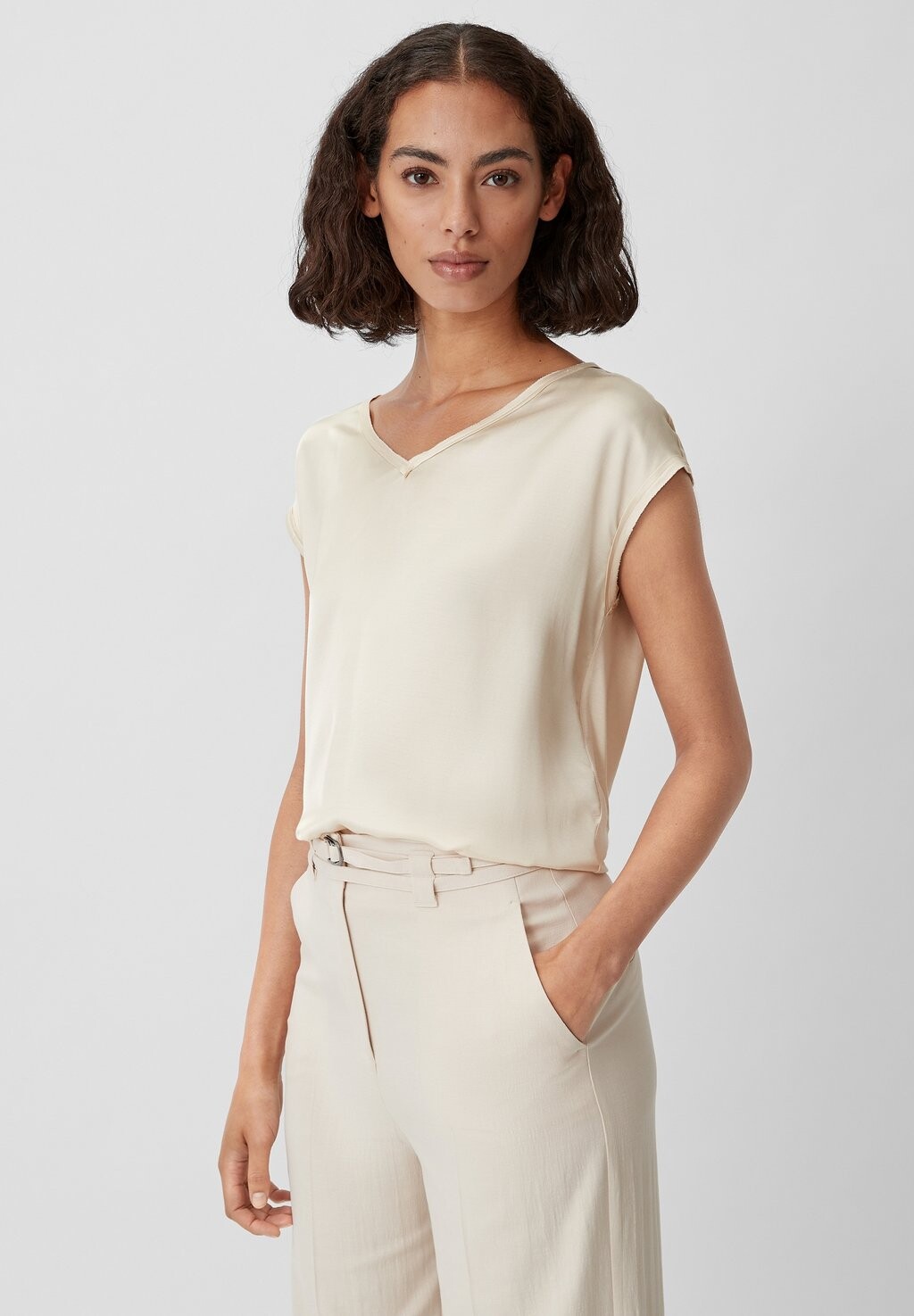 

Футболка базовая comma, цвет beige