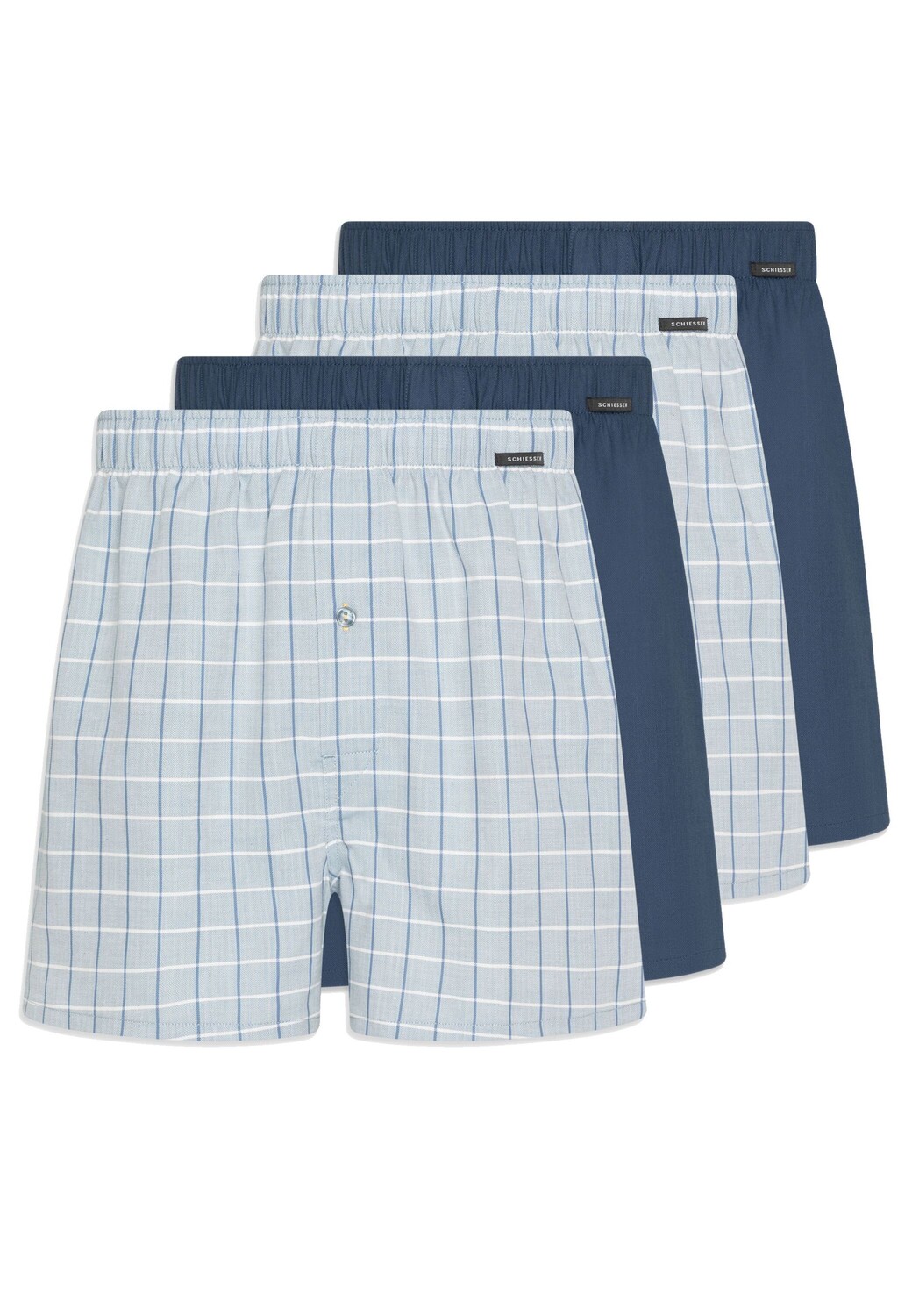 

Боксеры Schiesser Boxershorts Web, цвет Hellblau / Dunkelblau
