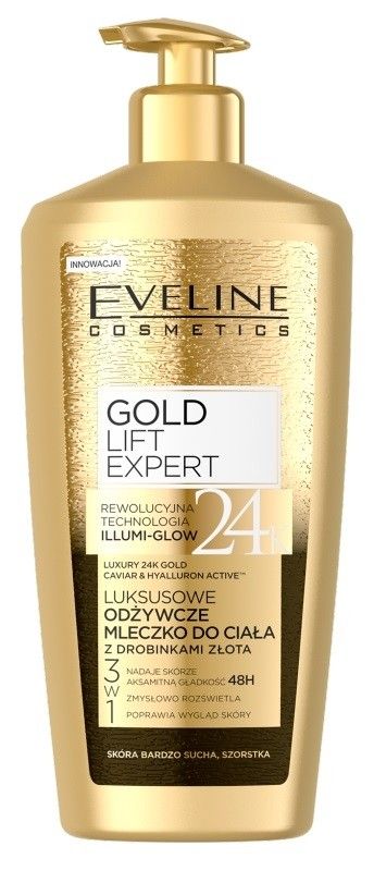 цена Eveline Luxury Expert 24K Gold молочко для тела, 350 ml