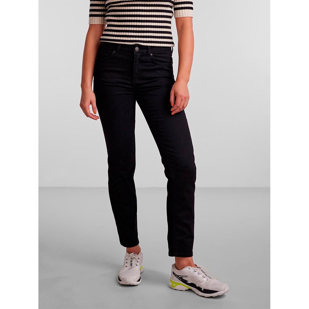 

Джинсы Pieces Delly Straight Fit Mid Waist, черный