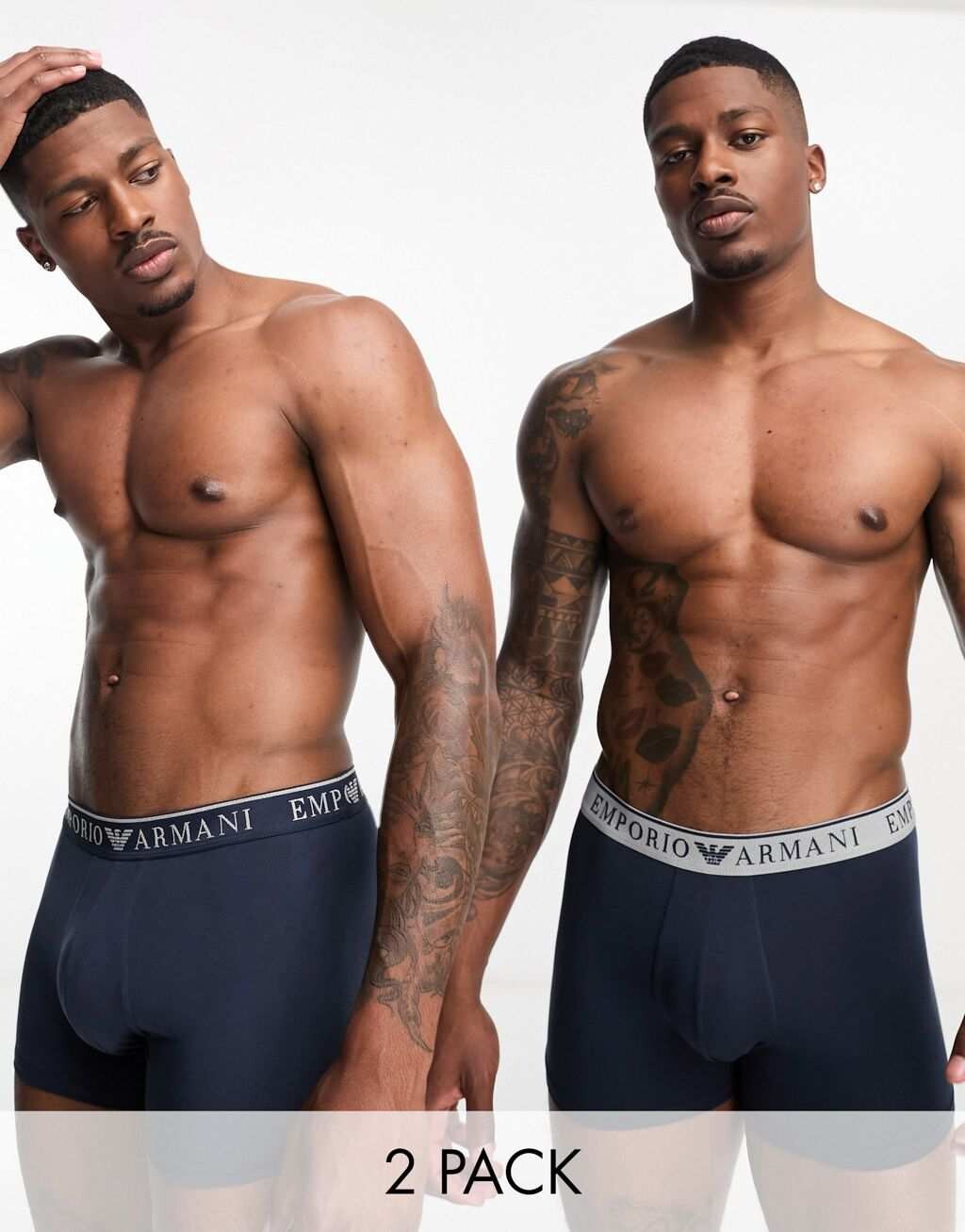 

Набор из двух плавок темно-синего цвета Emporio Armani Bodywear