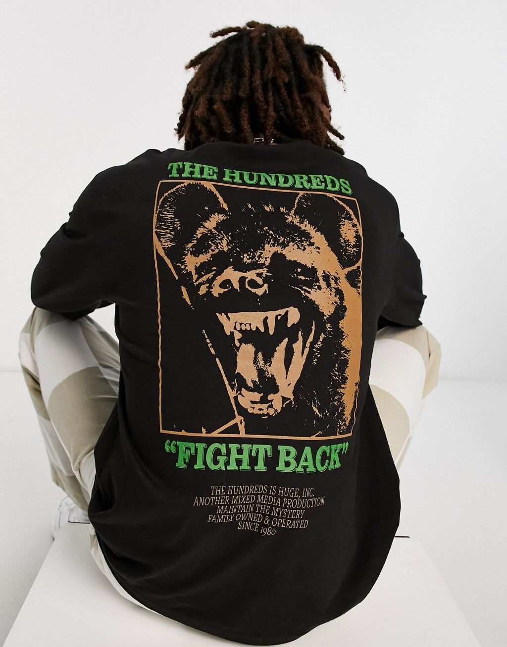 

Черный топ с длинными рукавами The Hundreds Raging