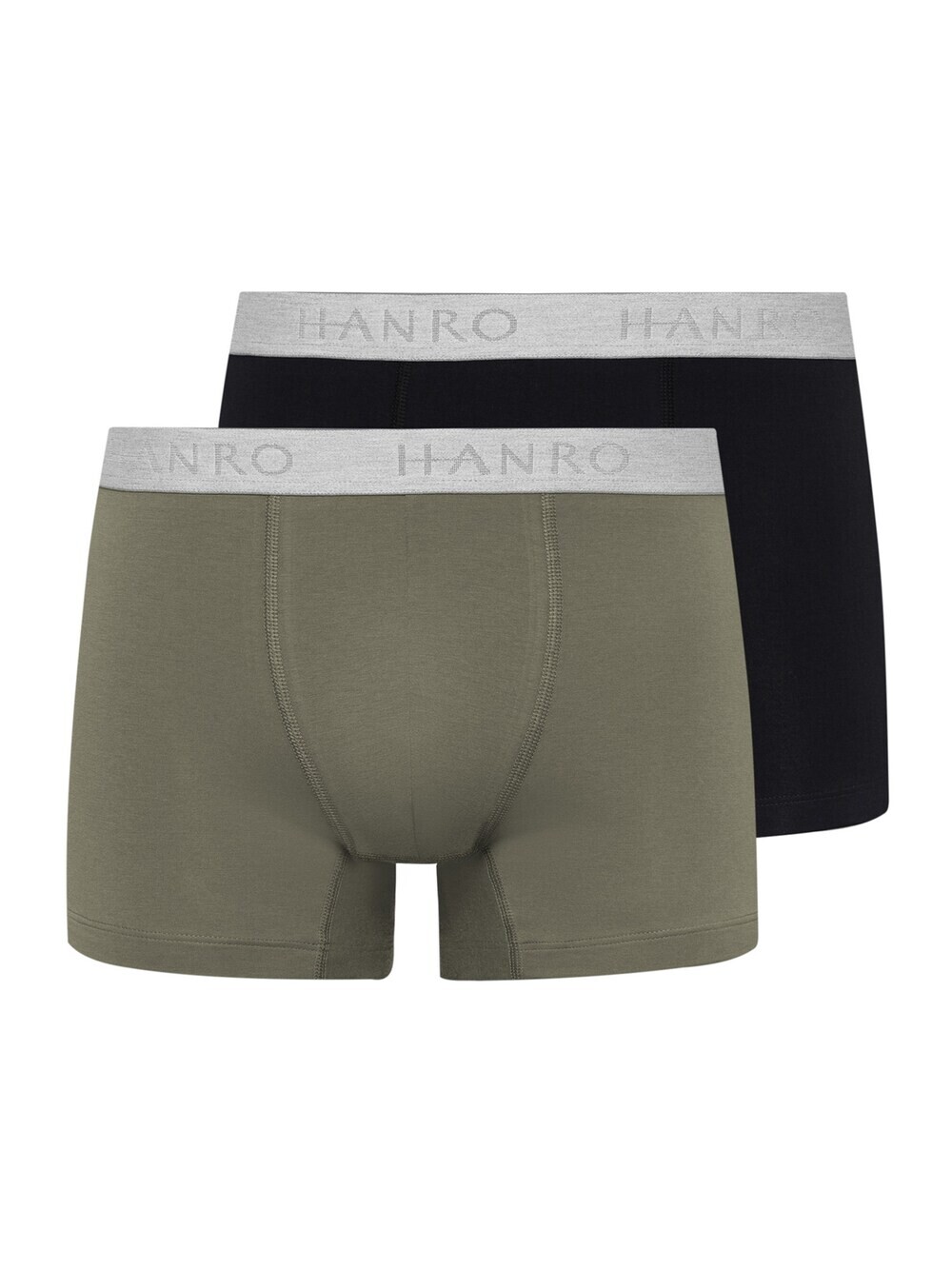 

Трусы боксеры Hanro Cotton Essentials, зеленый/черный