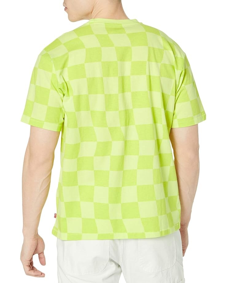 

Футболка Levi's Premium Red Tab Vintage Tee, цвет Warp Check Wild Lime Print