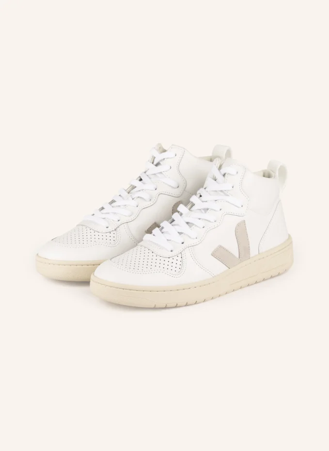 Высокие кеды v-15 Veja, белый высокие кеды small mid veja цвет almond peach