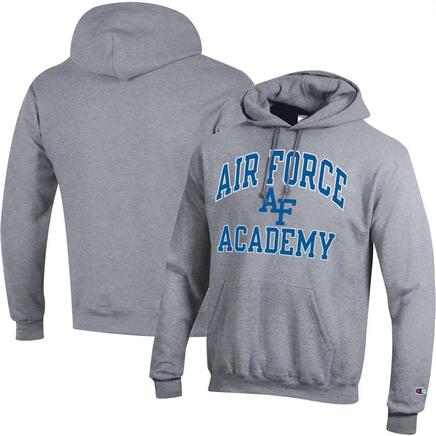 

Мужской пуловер с капюшоном Air Force Falcons Heather Grey High Motor Champion