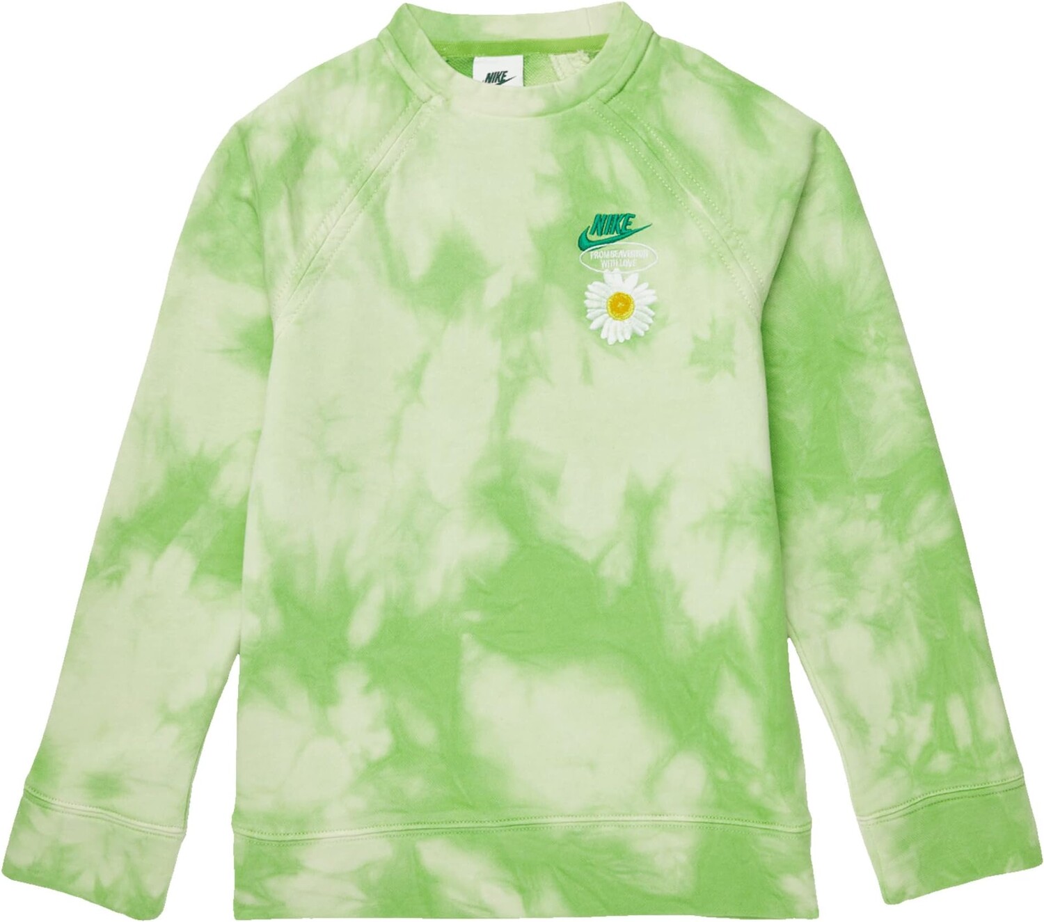 

Худи Nike Kids NSW HBR Crew Hoodie, цвет Vivid Green/Rush Orange
