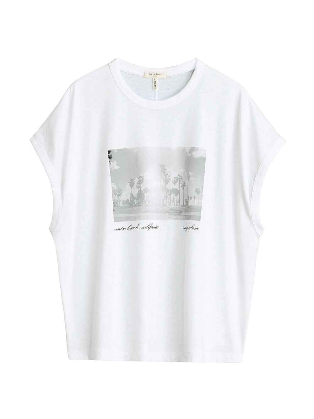 

Футболка с изображением мышц Венеции rag & bone, белый