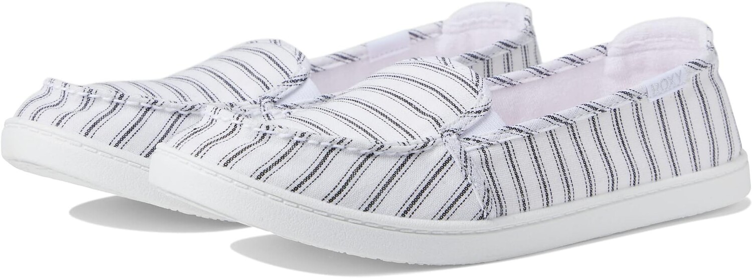 

Кроссовки Minnow VII Slip-On Shoe Roxy, цвет White/Black Pinstripe