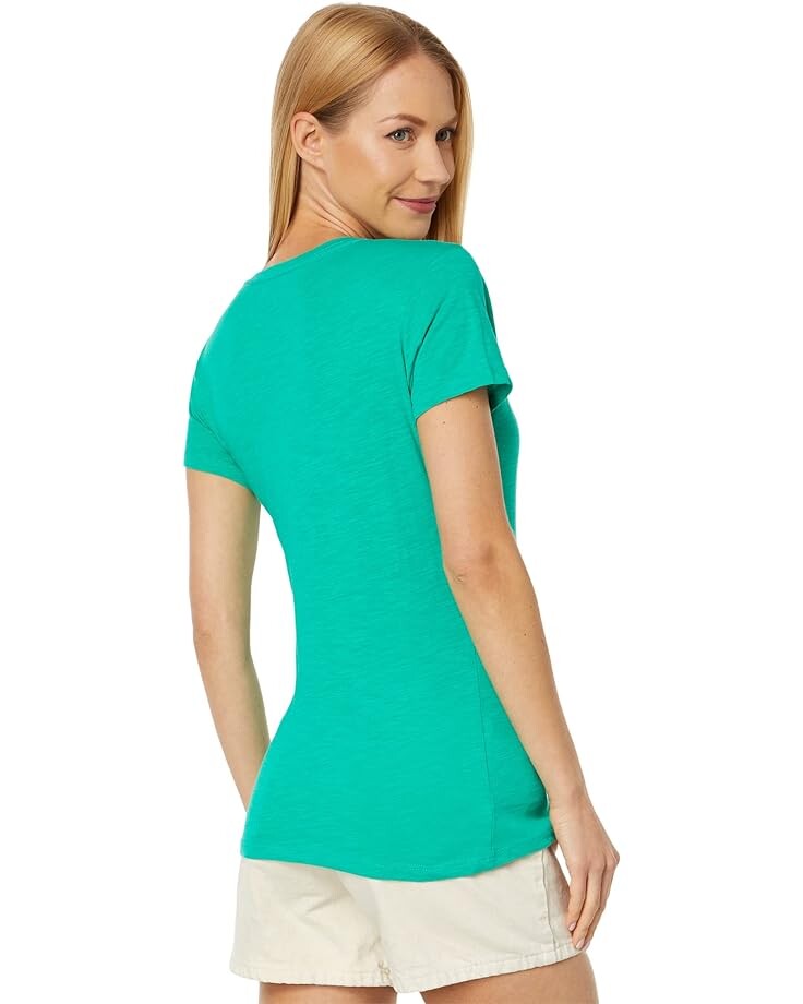 

Футболка U.S. POLO ASSN. Scoop Neck Solid T-Shirt, цвет Deep Green