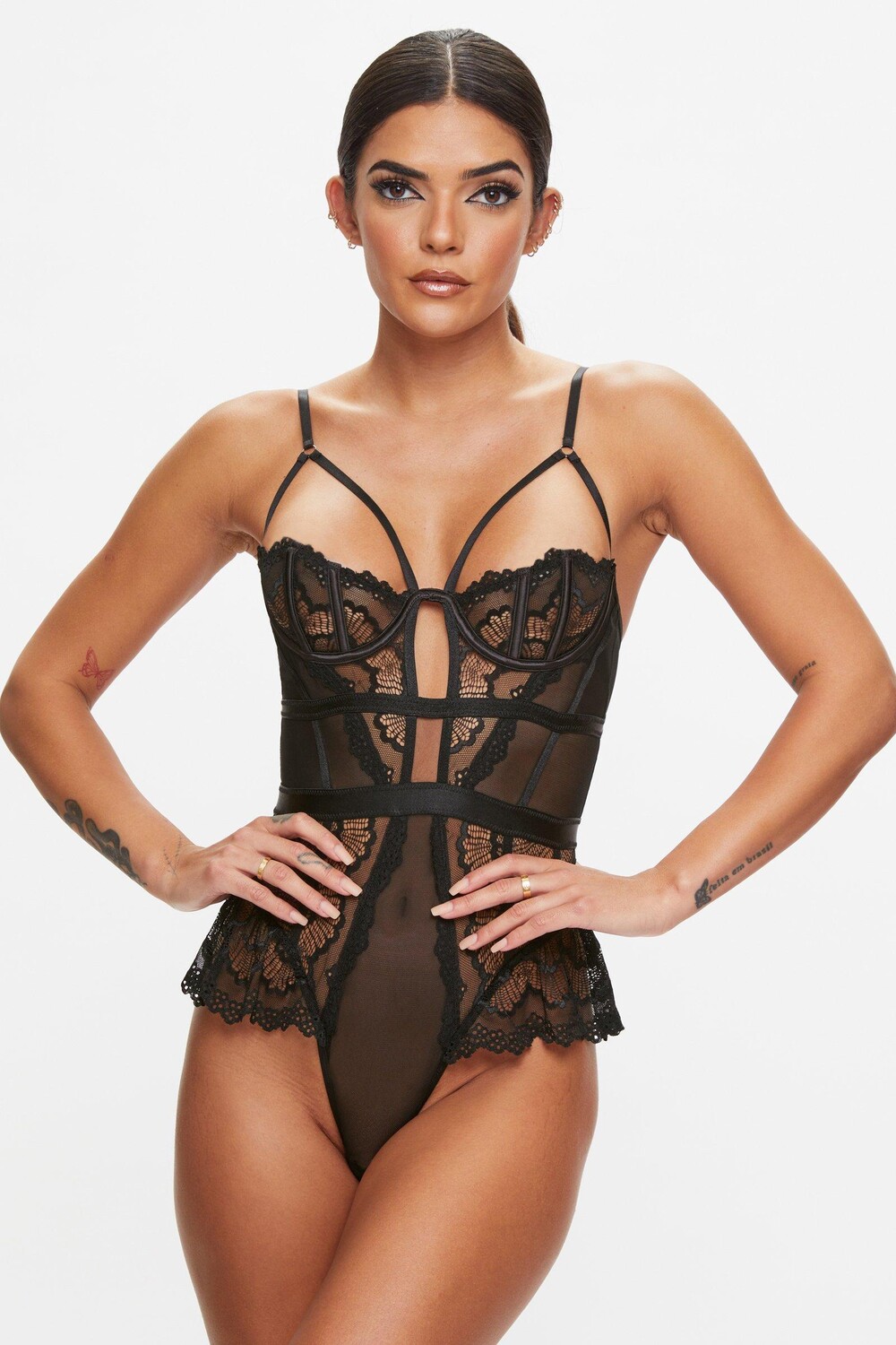 

Изысканный Тедди без выреза Ann Summers, черный