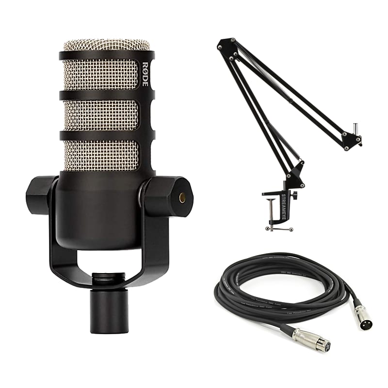 Микрофон для подкастов RODE PodMic, BOOMARM1, XLR, Cloth микрофон rode podmic