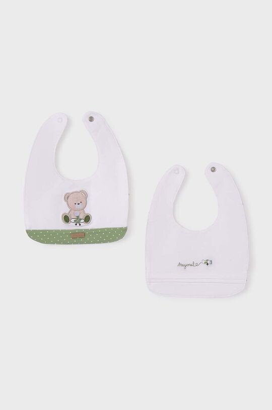

Mayoral Newborn Двусторонний нагрудник, 2 шт., зеленый