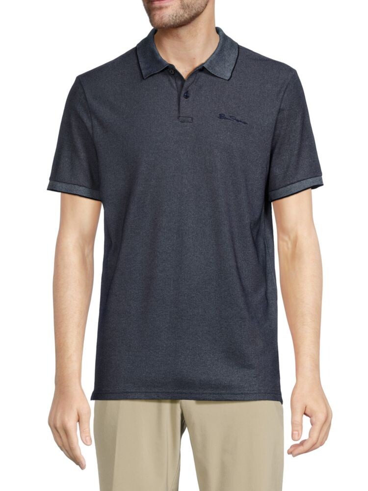 

Поло с короткими рукавами и кончиком Ben Sherman, цвет Navy Blaze