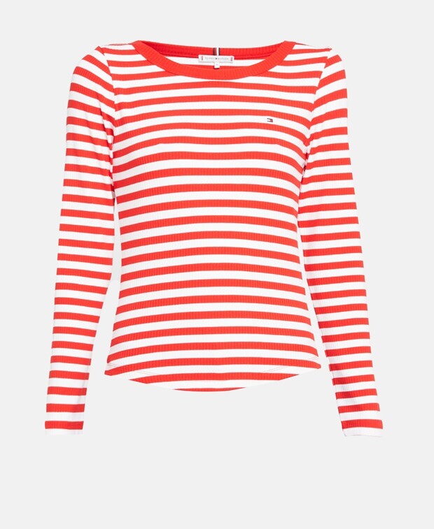 

Топ с длинными рукавами Tommy Hilfiger, светло-красный